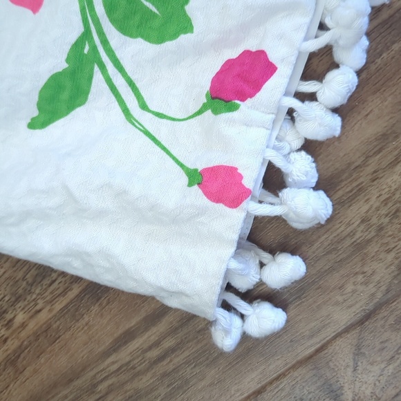 Trina Turk Floral Pom-pom Fringe Shift Dress - Picture 4 of 13